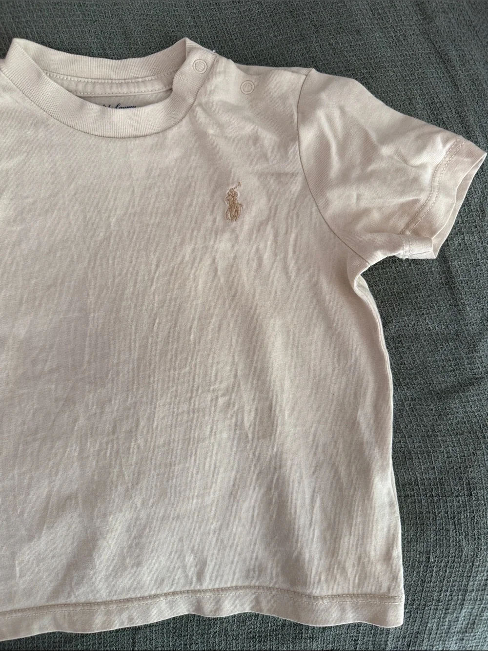 Ralph Lauren Short-Sleeve Tee in Pale yellow